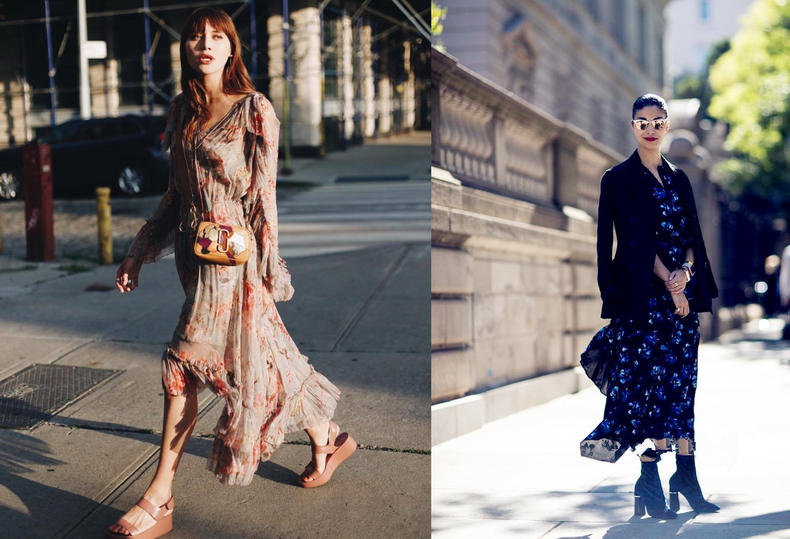 雪纺裙中长款怎么搭配,雪纺裙搭配大全秋冬