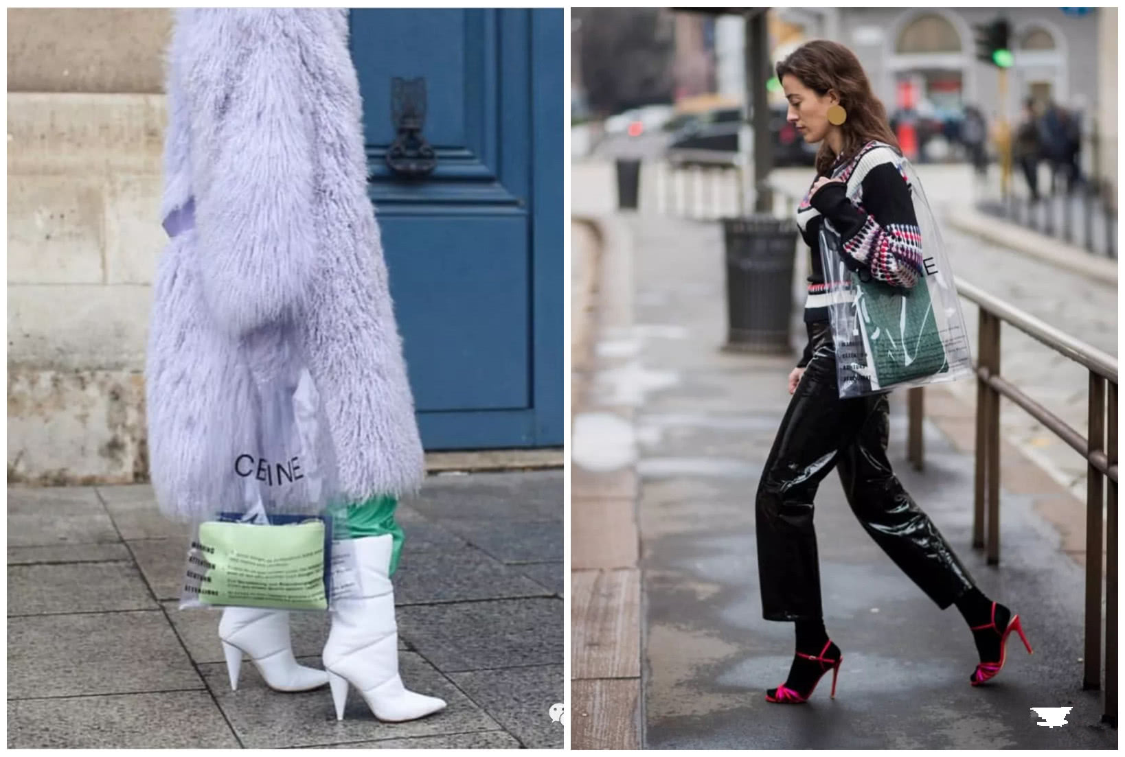 杨幂带货的塑料袋,杨幂透明购物袋