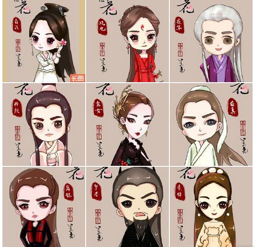 落笔生花，再绘你心中“三生桃花众人形象”