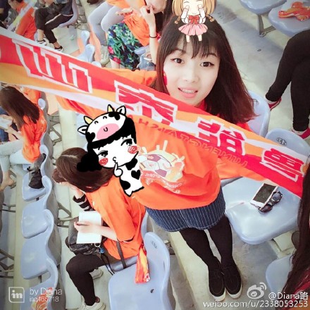 山东鲁能泰山美女球迷震撼开场,山东鲁能美女球迷图片