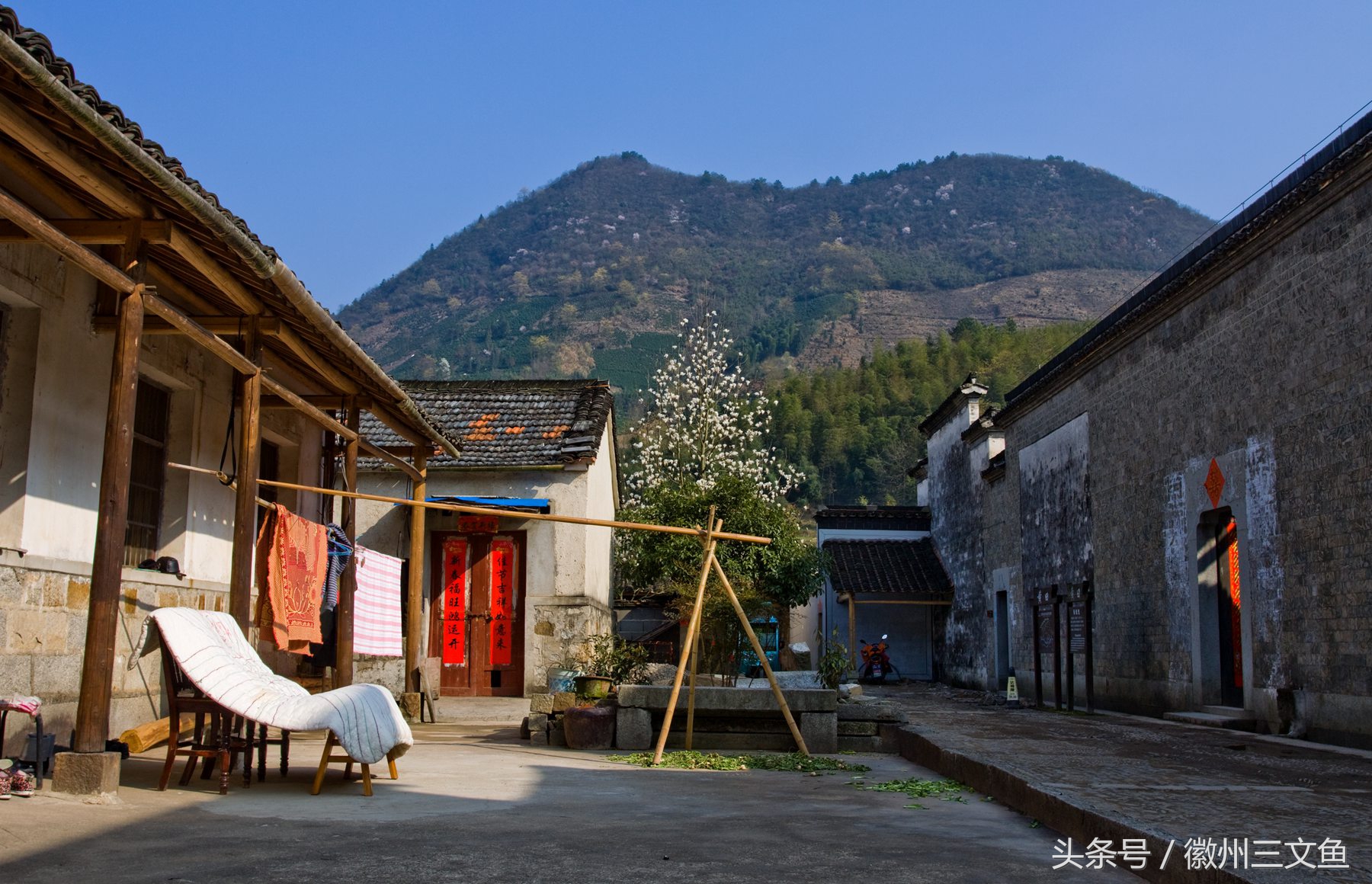 大江大河泾县黄田,泾县黄田洋船屋雪景