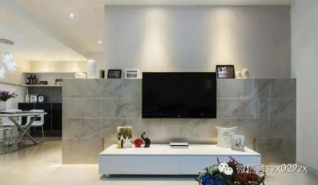 性价比最高的瓷砖电视墙,小众化瓷砖电视墙