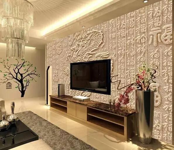 砂岩背景墙效果图大全,中式砂岩浮雕墙