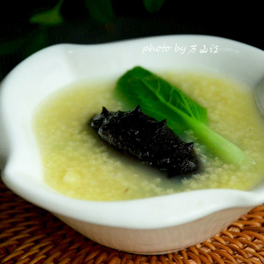 海参小米粥怎么熬最好喝视频,海参小米粥怎么去腥味