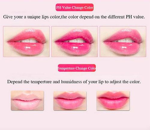 泰国草莓味变色唇膏,变色泰国唇膏