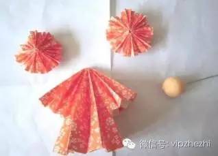 信风娃娃怎么折纸视频教程,立体和服娃娃折纸教程