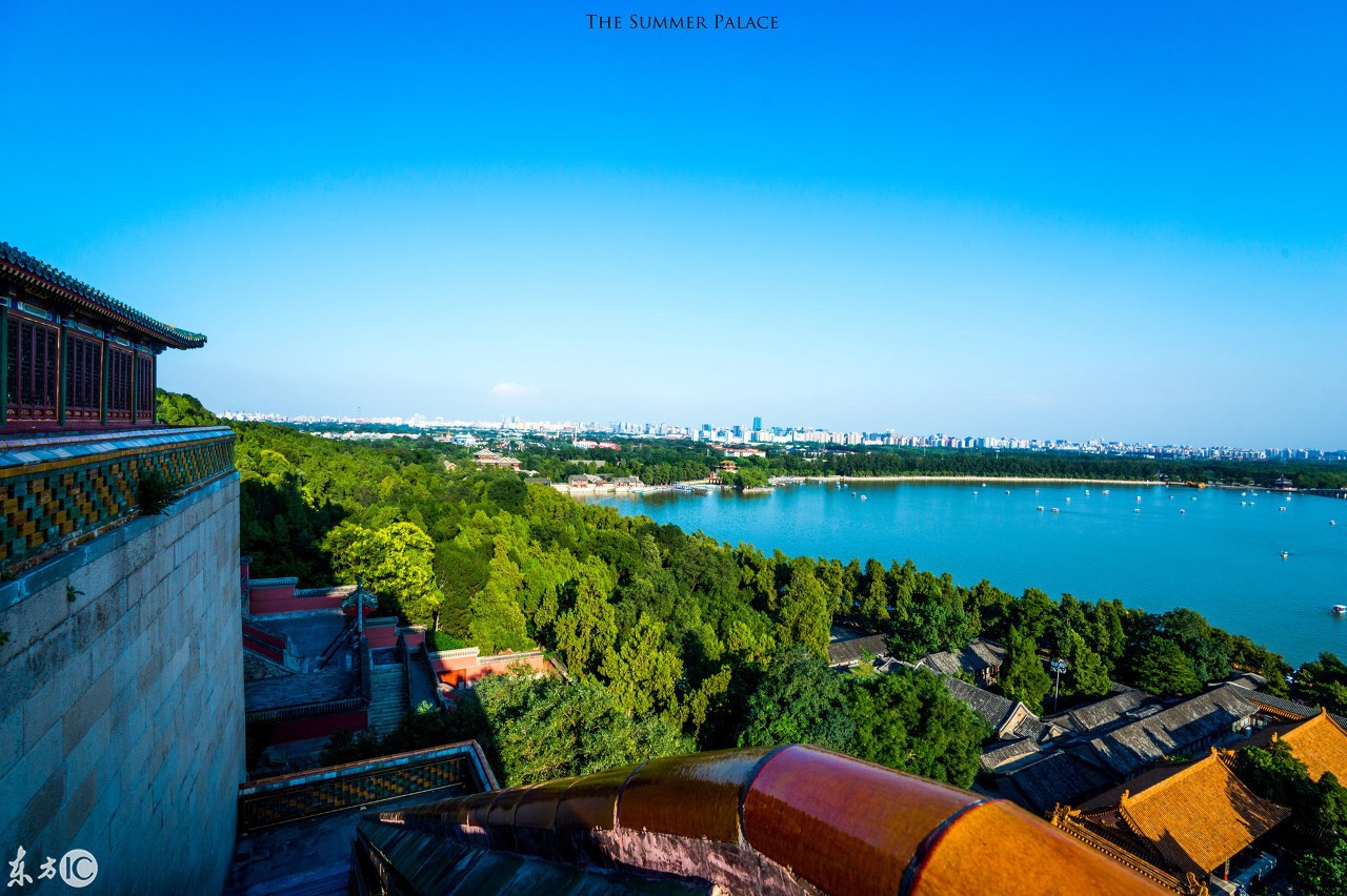 北京颐和园泛舟昆明湖,颐和园昆明湖秋景