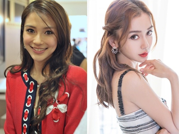 angelababy和张韶涵早期照片,张韶涵angelababy奔跑吧撕名牌