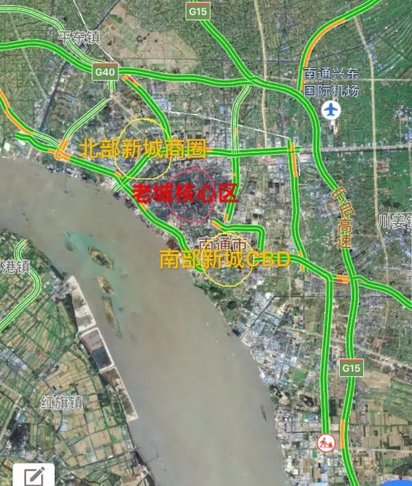 新南通老南通对比图,南通市区pk徐州市区