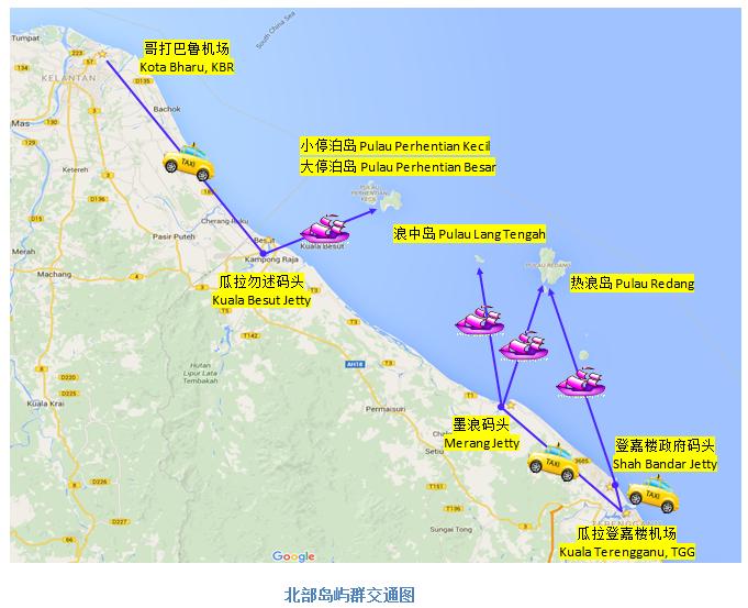 马来半岛岛屿分布图,马来半岛东侧岛屿介绍