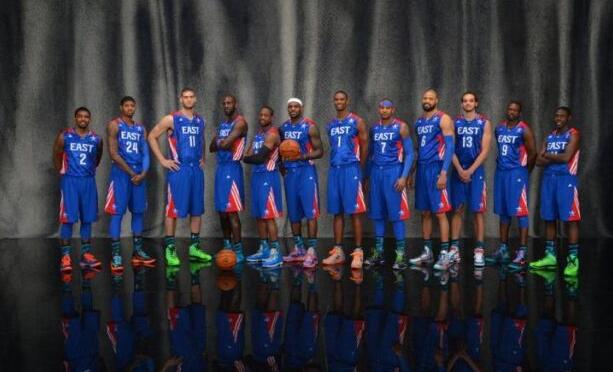 NBA03—16赛季全明星全家福照片詹韦好基友邓肯跨世纪