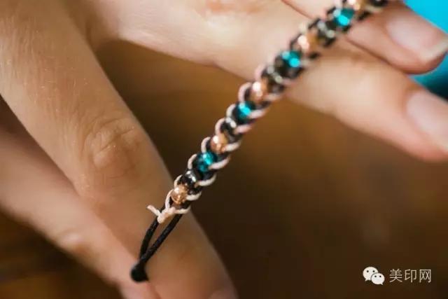 小众欧美复古串珠手链教程,珠子diy手链图片波西米亚风