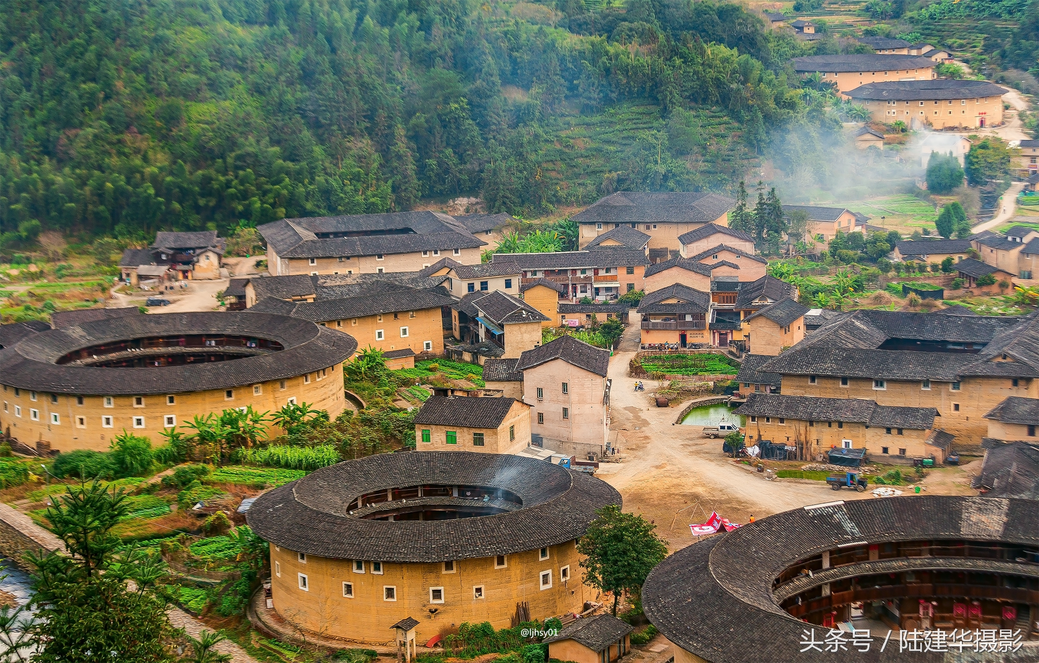 永定土楼南靖土楼大鱼海棠,南靖大鱼海棠土楼