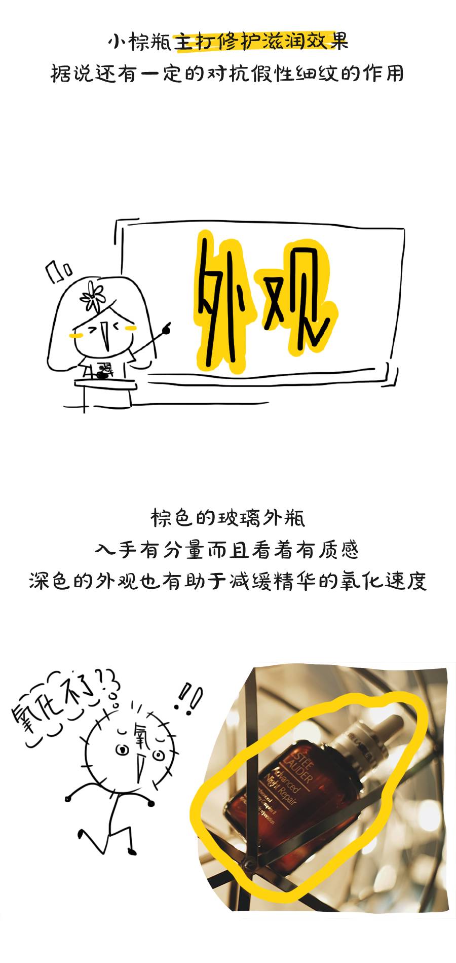 雅诗兰黛夜胶原测评,雅诗兰黛小棕瓶夜间修复精华