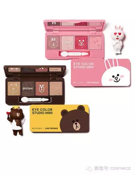 超可爱又好用的彩妆,谜尚line眼影韩国价格