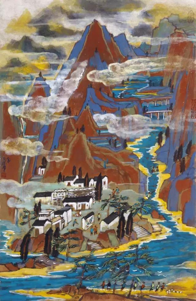 浓浓山水情,中国最美山水风景国画