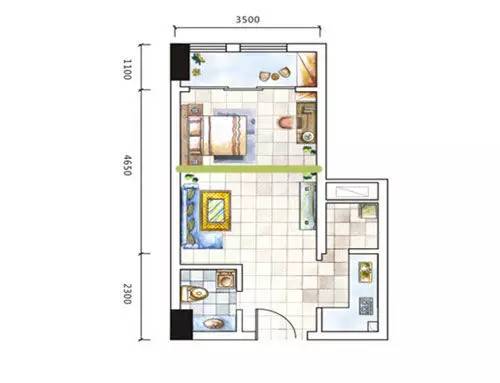 小户型隔断简约风,小户型隔断简约省钱
