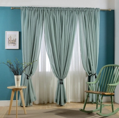 新房自带的窗帘,房间用窗帘隔开窗帘怎么装