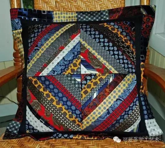 旧领带变身戒指收纳台,旧领带变废为宝