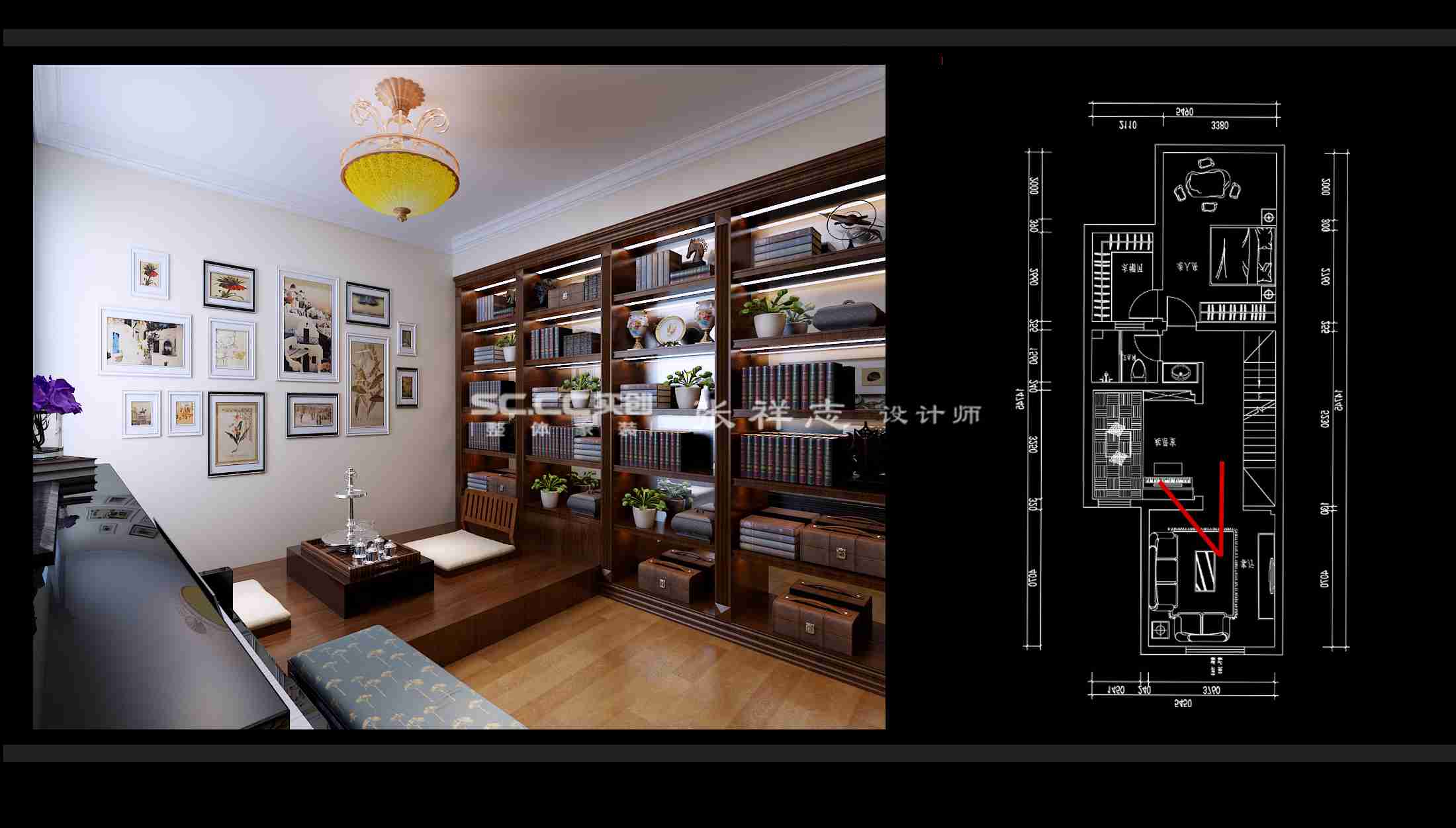 红墅湾装修案例,凯旋湾117平米户型装修案例