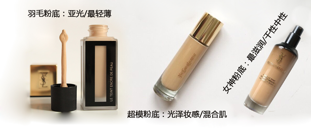 圣罗兰粉底液女神逆龄粉底液色号,圣罗兰羽毛粉底br20测评