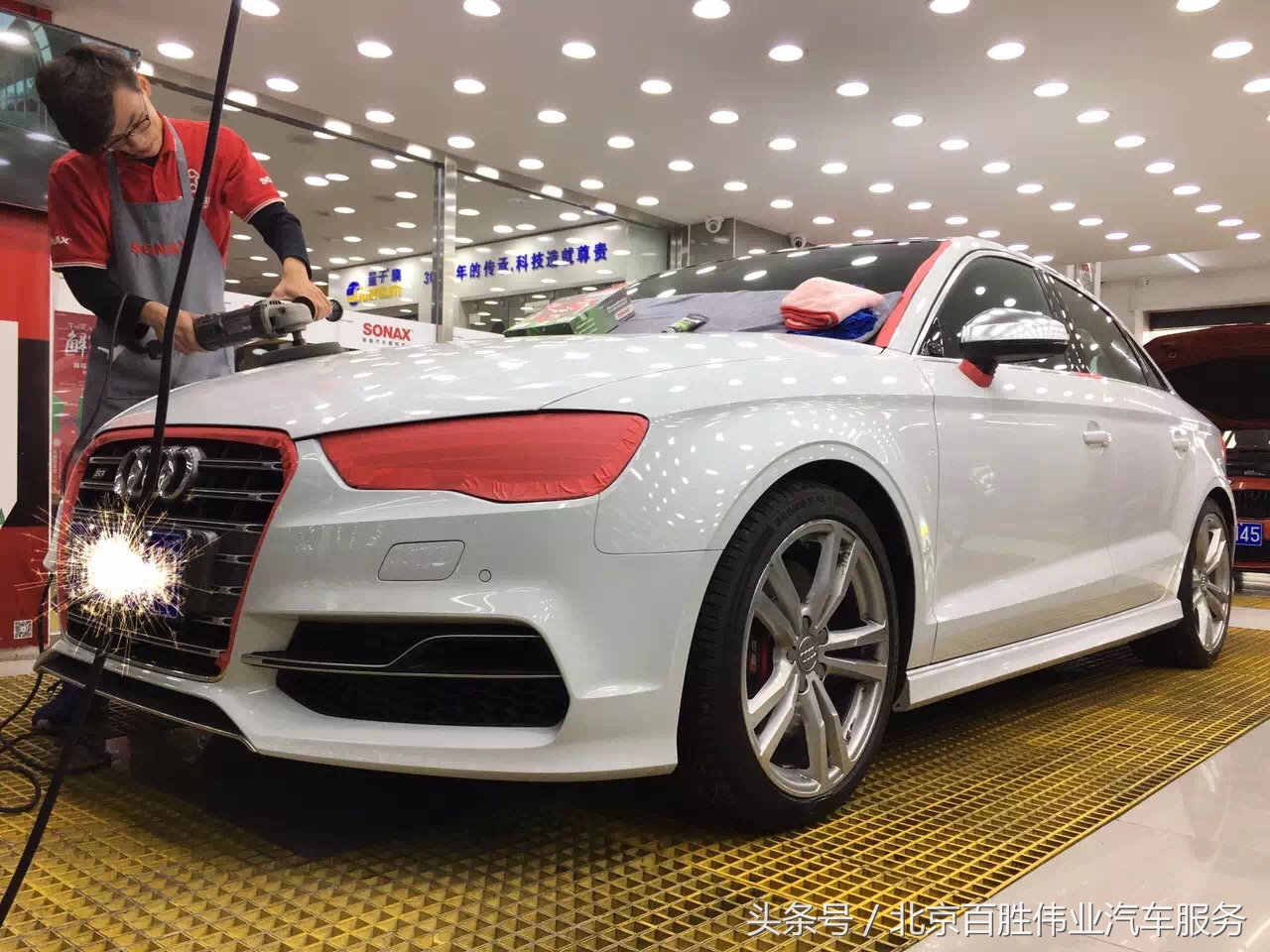 奥迪s3漆面养护,奥迪s3全车抛光