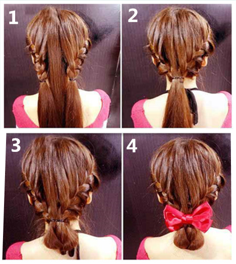 气质仙女编发不妨学一下,适合学生党的仙女编发中短发简单