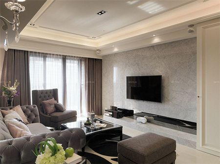 惊艳的客厅背景墙,小户型客厅装修图电视背景墙