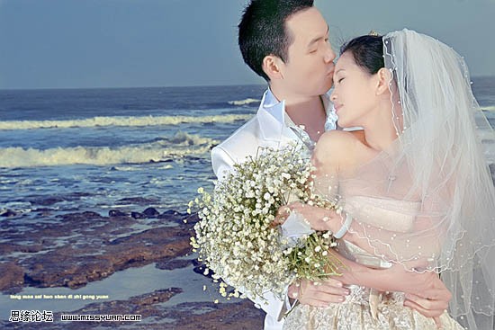 photoshop婚纱照修图教程,ps大花婚纱照教程