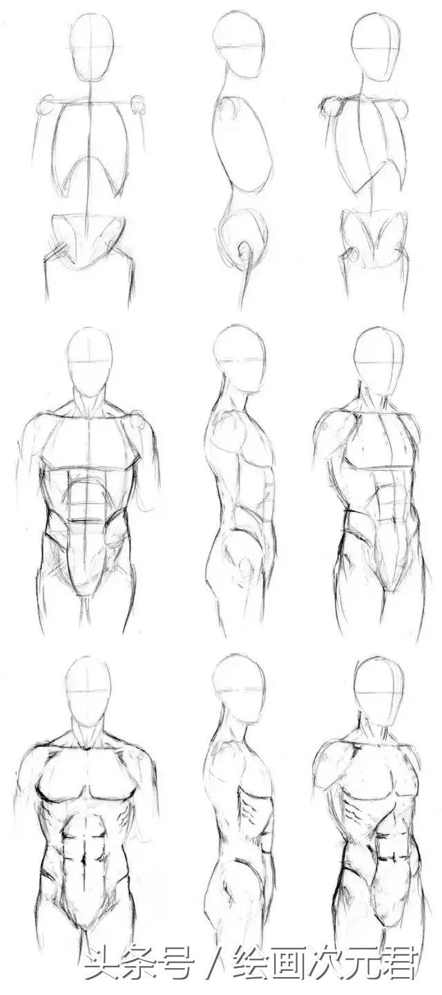 人体结构动态临摹练习册,人体结构怎么画才不僵硬