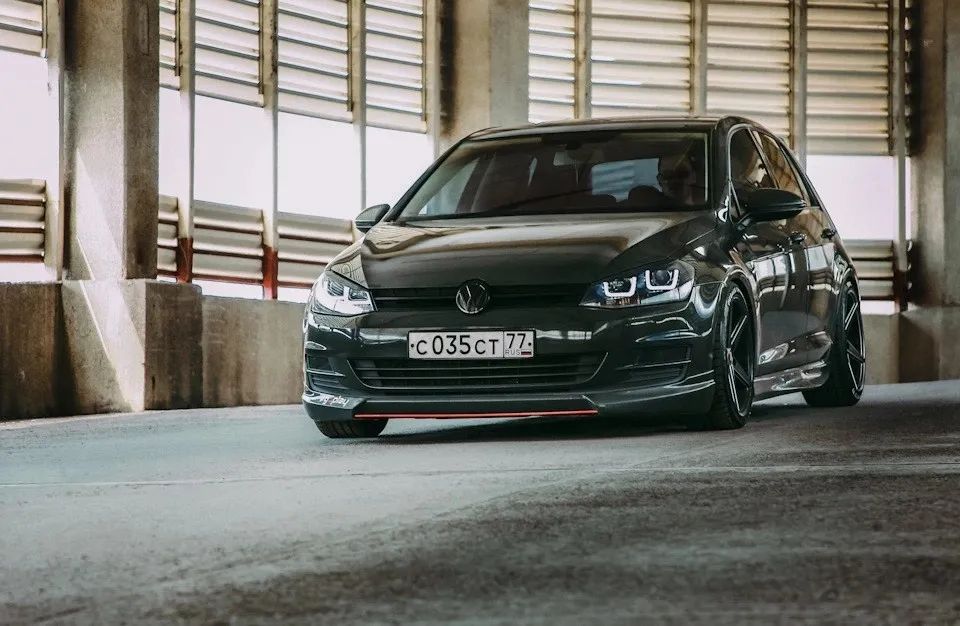 高尔夫7r-line改装案例,大众高尔夫7代改装短弹簧