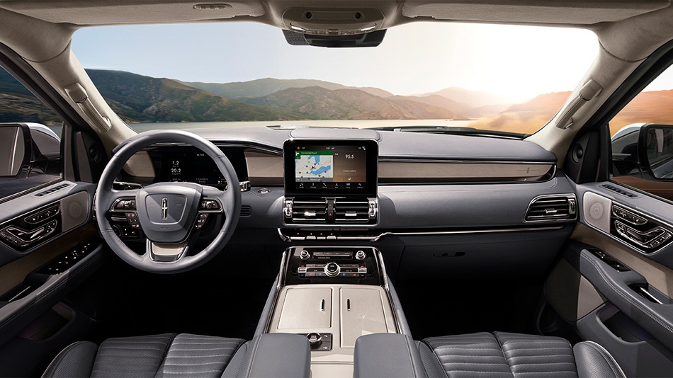 林肯领航员梵海蓝内饰改装,林肯领航员内饰图片