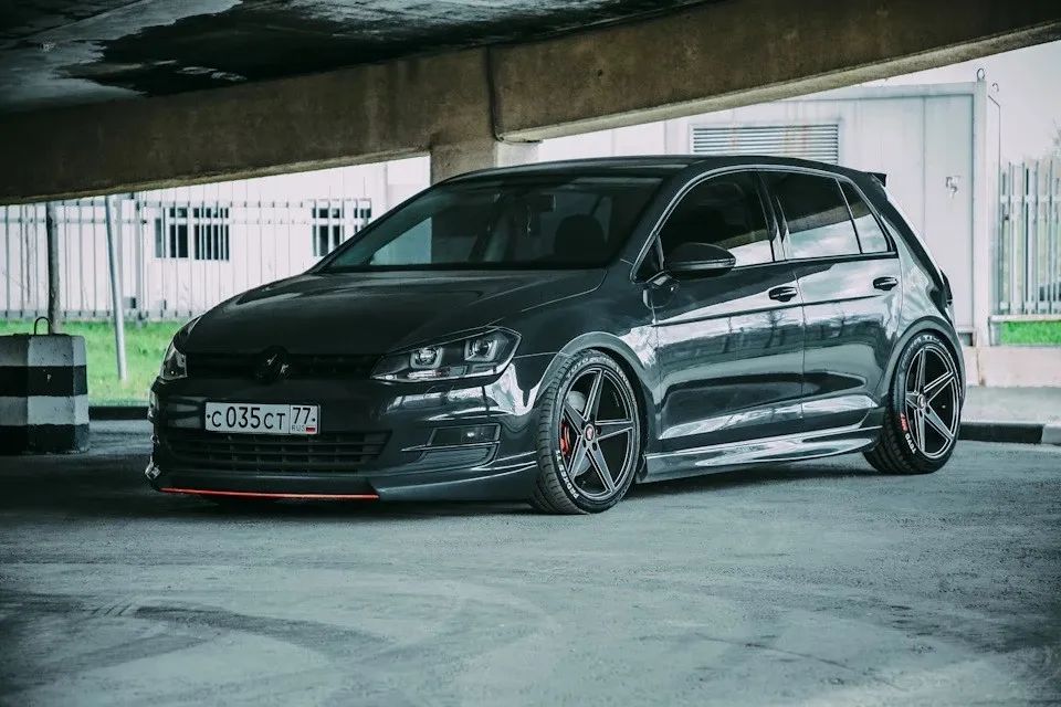 高尔夫7r-line改装案例,大众高尔夫7代改装短弹簧