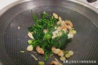 菠菜炒虾仁鸡蛋的做法大全,菠菜虾仁炒鸡蛋怎么做