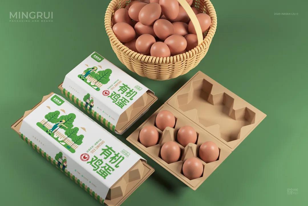 鸡蛋包装还可以这样利用,鸡蛋包装设计清新风格