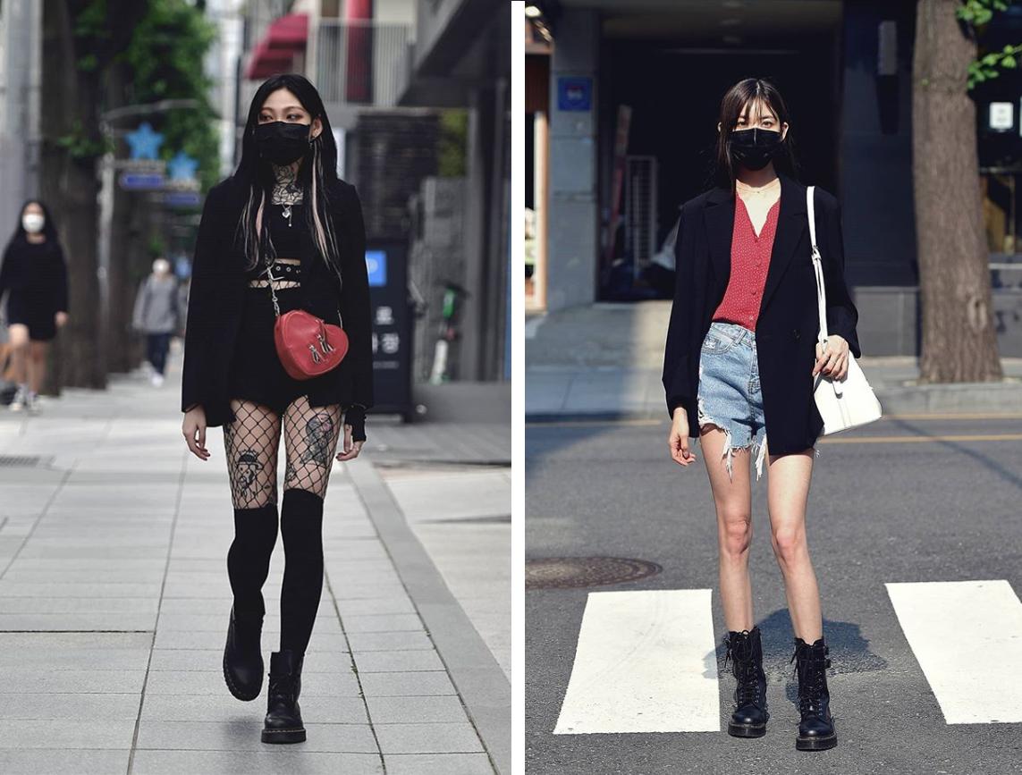 韩国的西装穿搭,韩国女生冬季西装穿搭