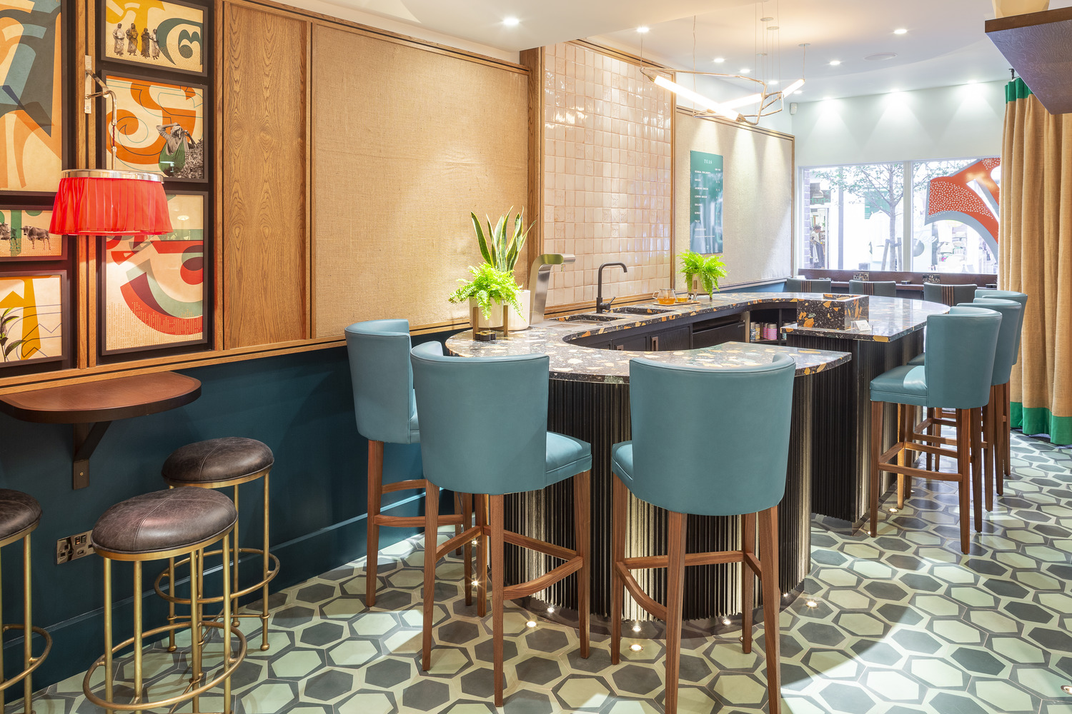 Teatulia孟加拉茶叶品牌和室内设计