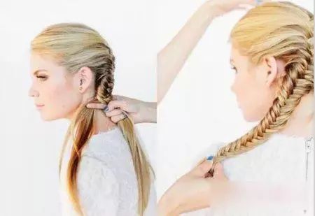 超简单鱼尾辫教程,手把手教你鱼尾辫