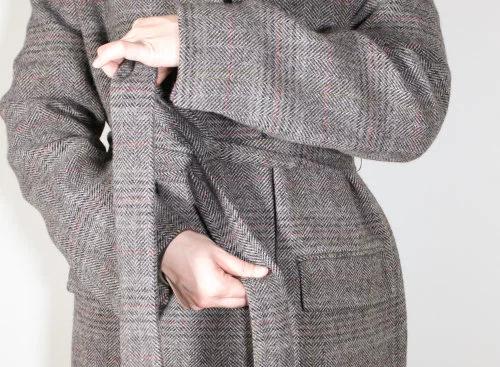 大衣腰带怎么系简单又好看,大衣短腰带系法简单又好看的系法