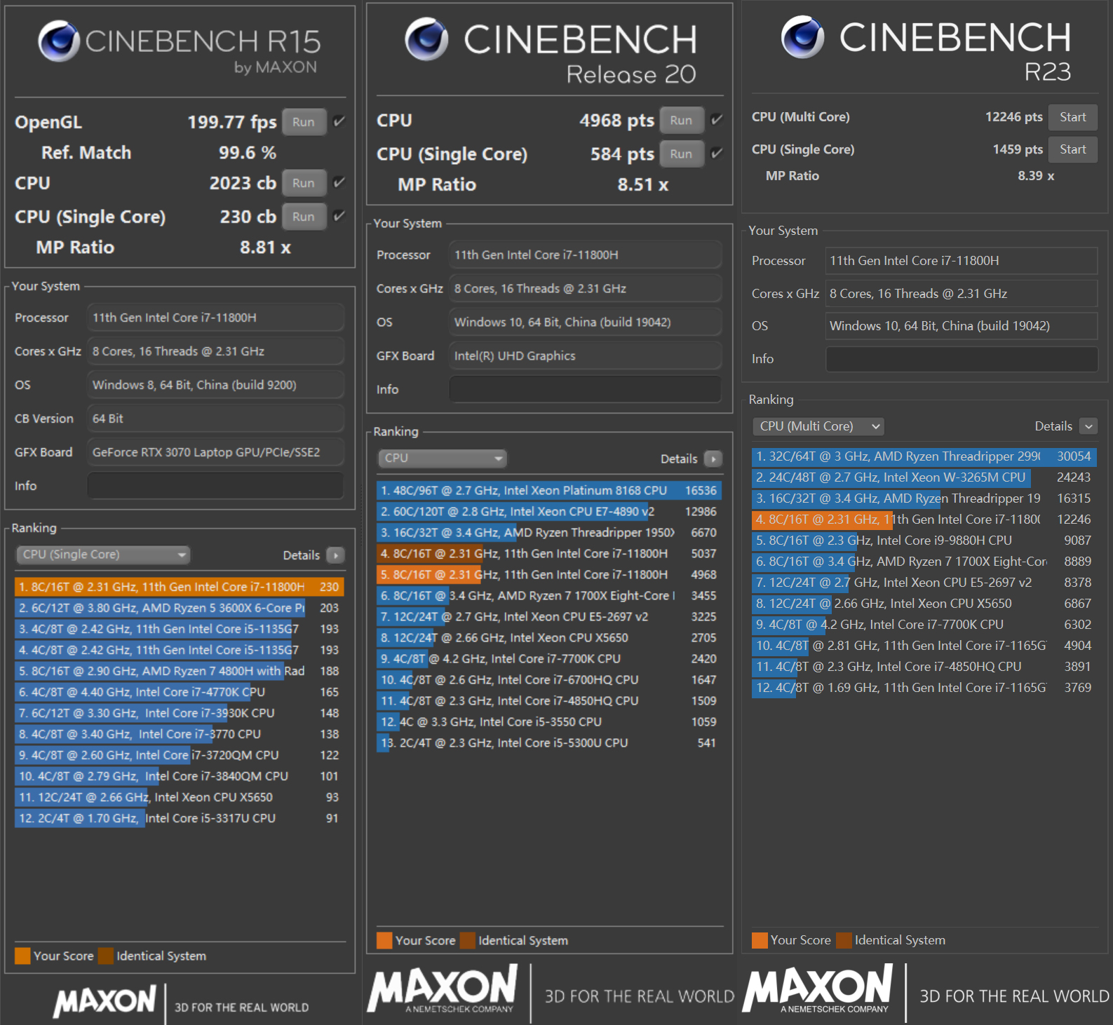 雷神zeror5800h和11800,雷神zero12700h3070ti测评