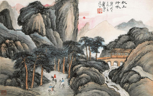 郑午昌书法真迹欣赏,郑午昌花鸟图100幅