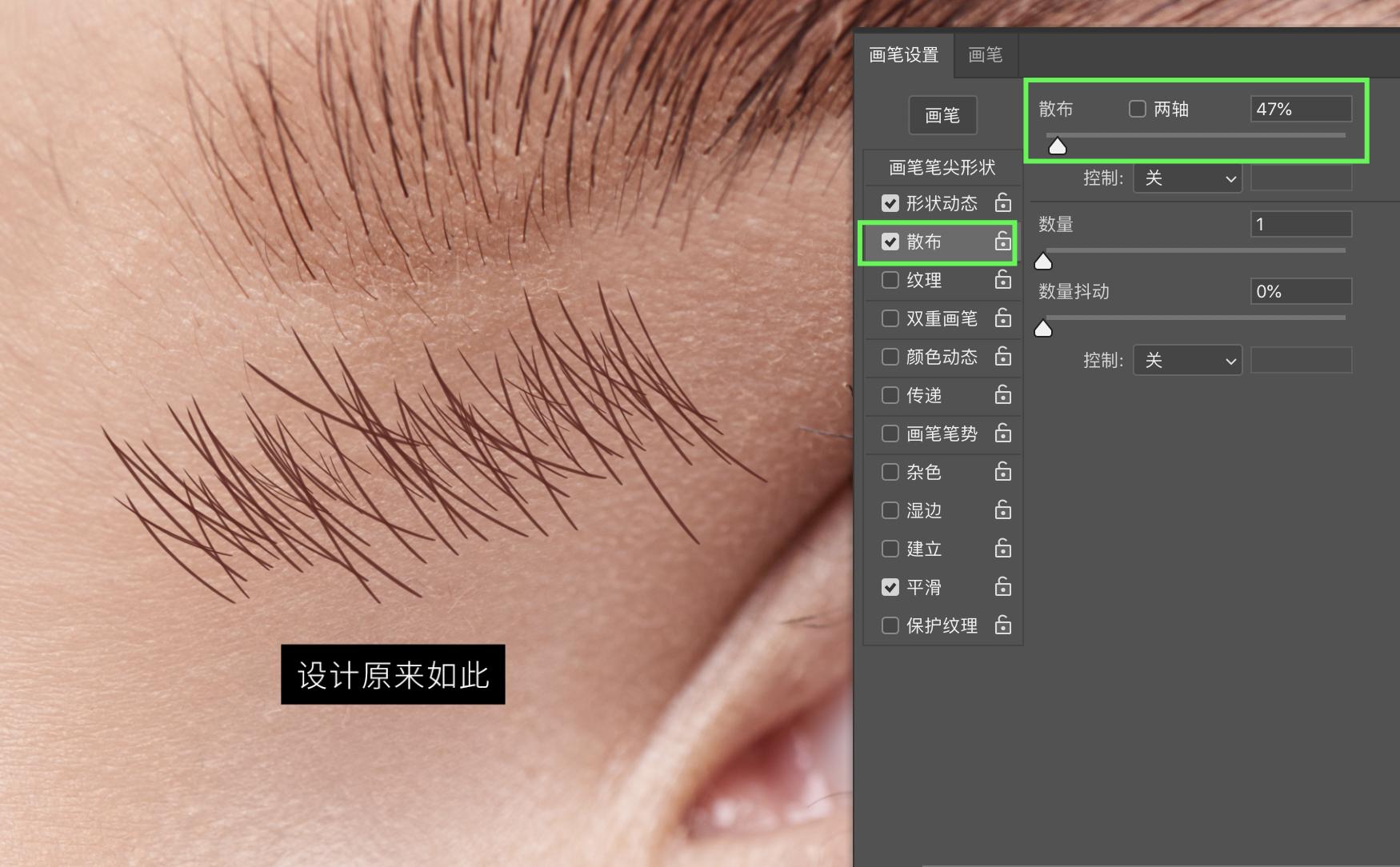 ps眉毛画笔怎么用,ps画笔教程从零开始学