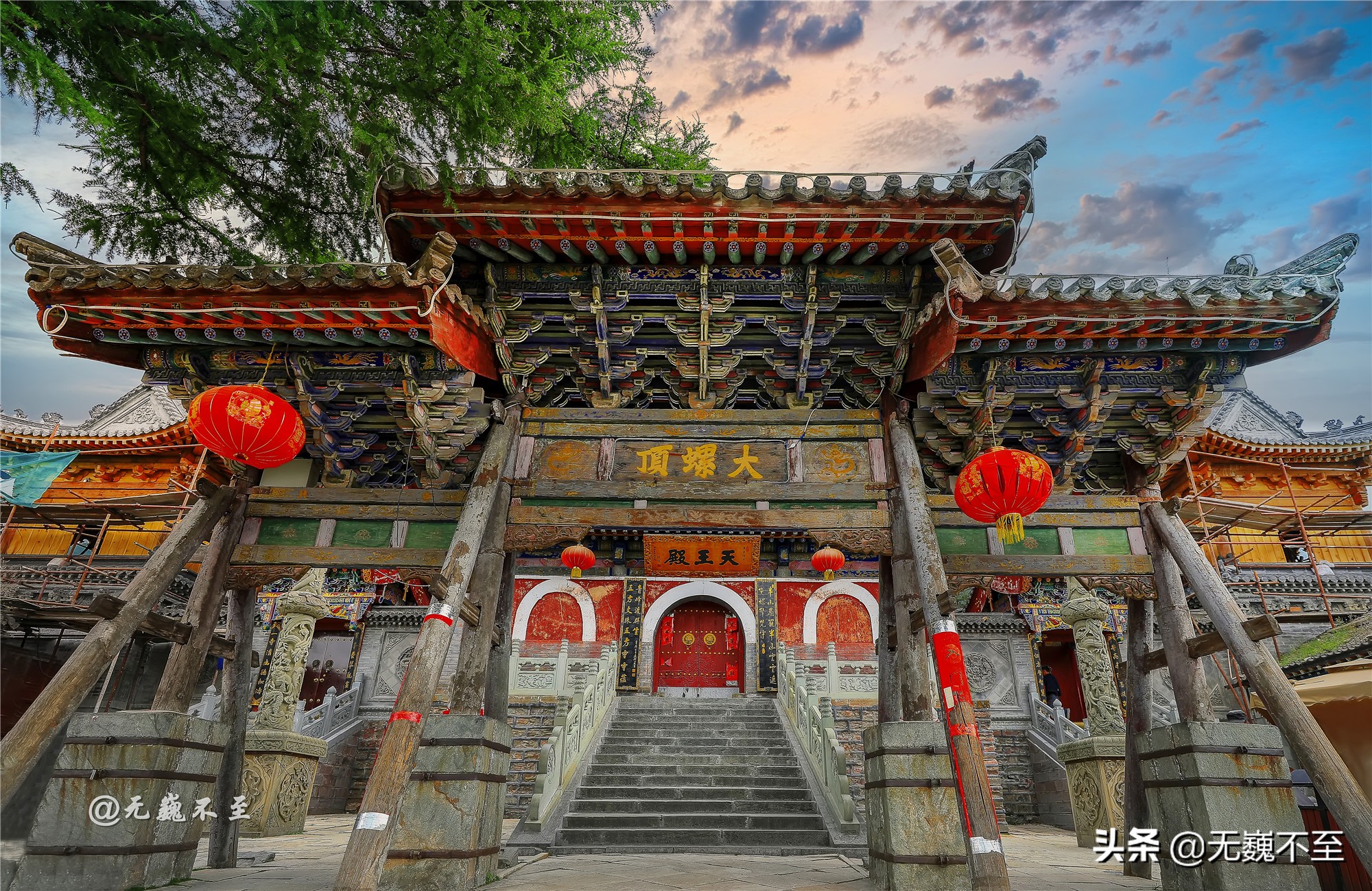 四大佛教圣地之一五台山五爷庙,五台山12座藏传佛教寺庙