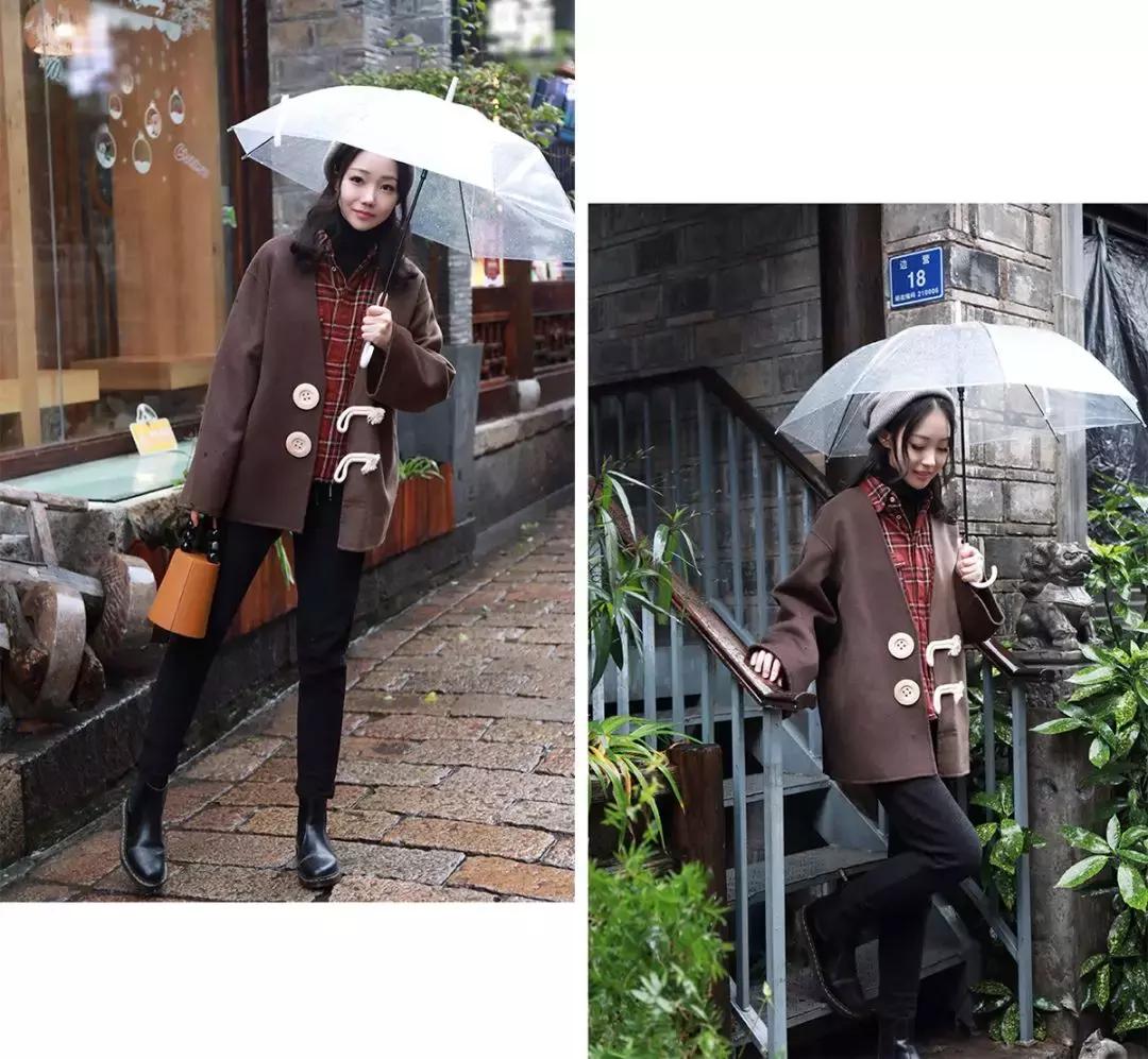 王炸驼色大衣搭配,长款貂皮外套搭配2019