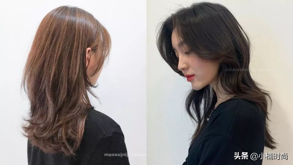 韩国空气烫长发发型,清爽韩国发型