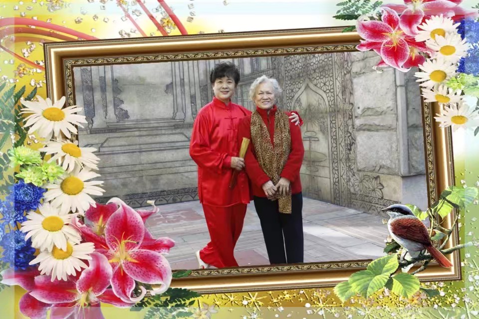 美丽的人定湖公园，坚持锻炼的人们