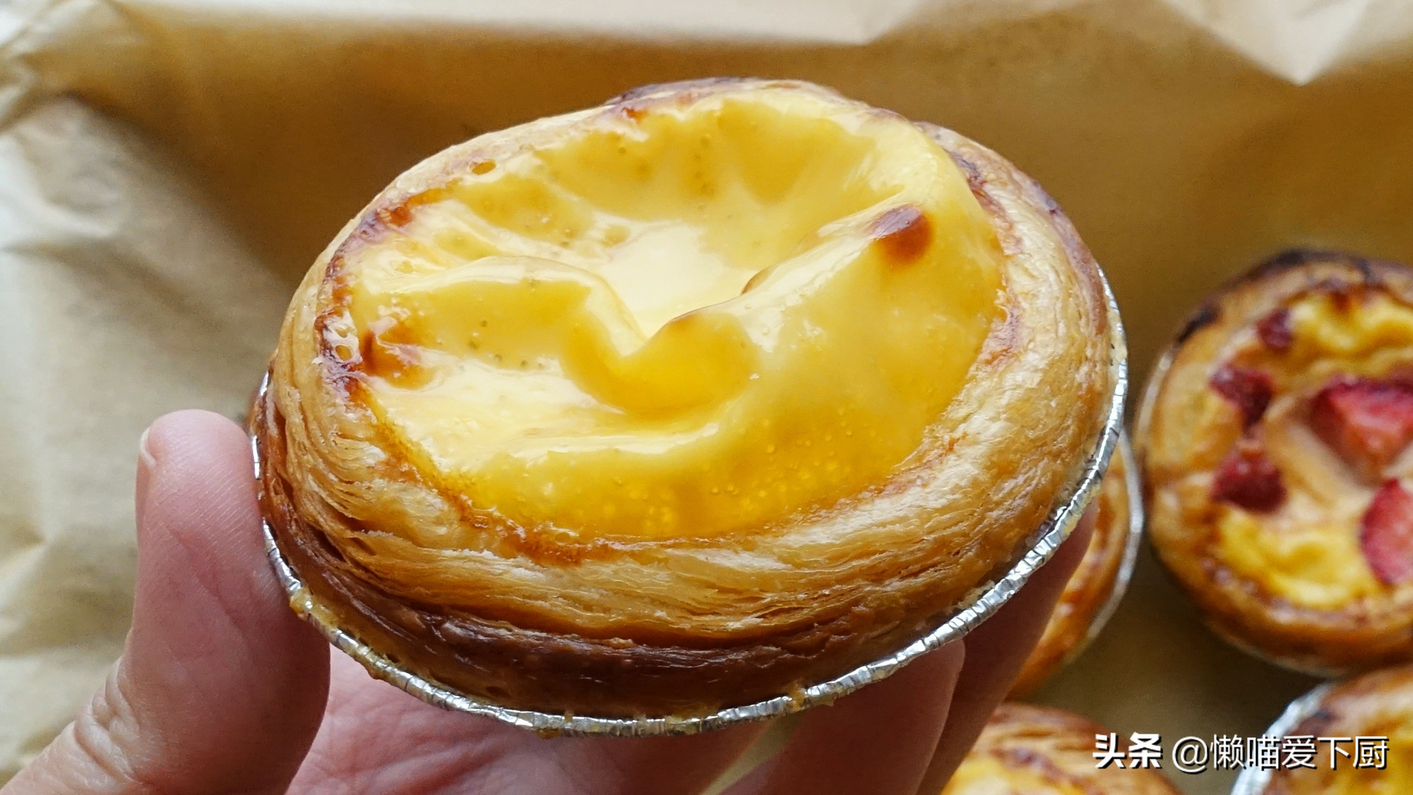 家庭蛋挞旺仔版简单做法只要蛋黄,自制旺仔蛋挞家常做法