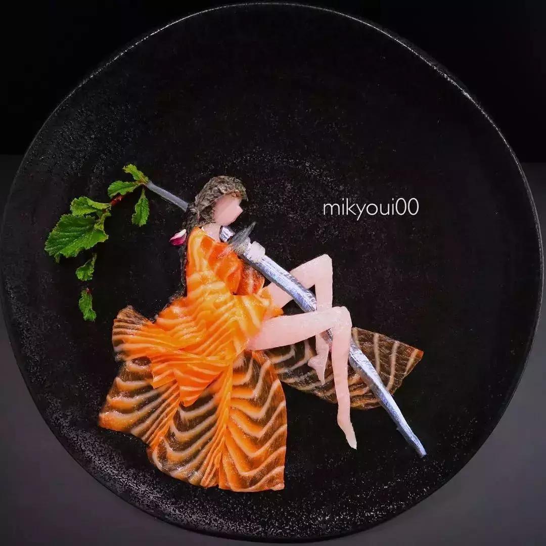 他用3d作画每张图都美到窒息,用三文鱼作画也能美到爆