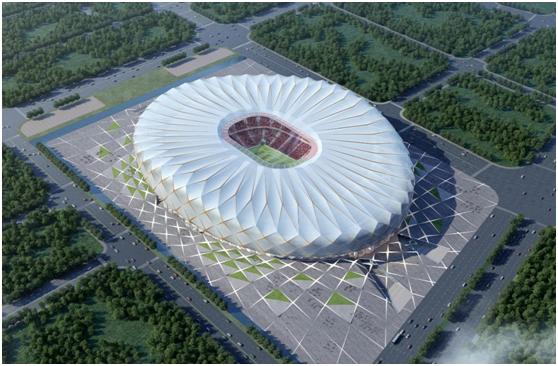 恒大足球场美景,吃喝玩乐一条龙山庄