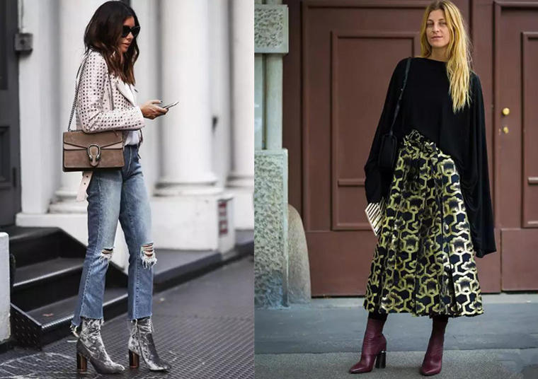 你想要的时尚风格应有尽有,复古方跟鞋穿搭